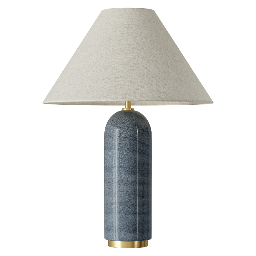 Uttermost Mayetta Deep Blue Ceramic Table Lamp Image 2