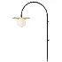 Houseof Charcoal Grey Arch Glass Wall Light - Thumbnail 2