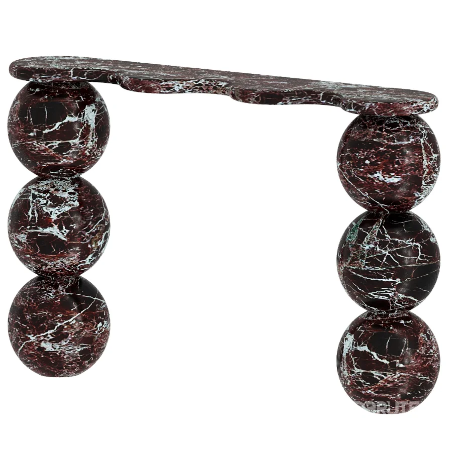 Balla Green Marble Hallway Table Image 5