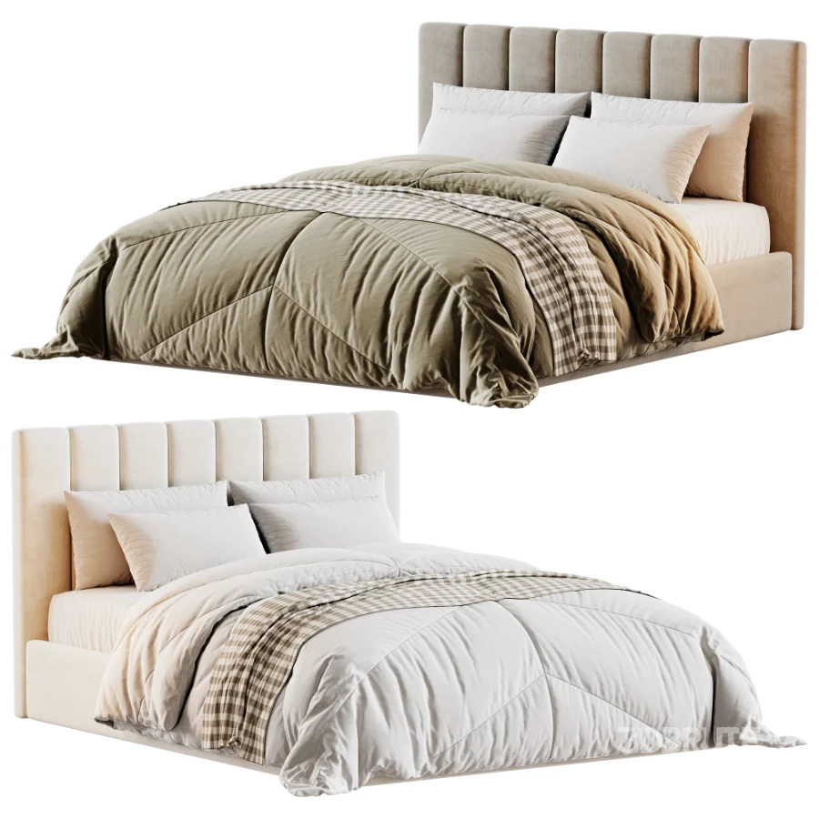 Emmett Channeled Side Storage Bed Image 1