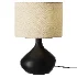 Upor Modern Minimalist Resin Fabric Table Lamp - Thumbnail 1