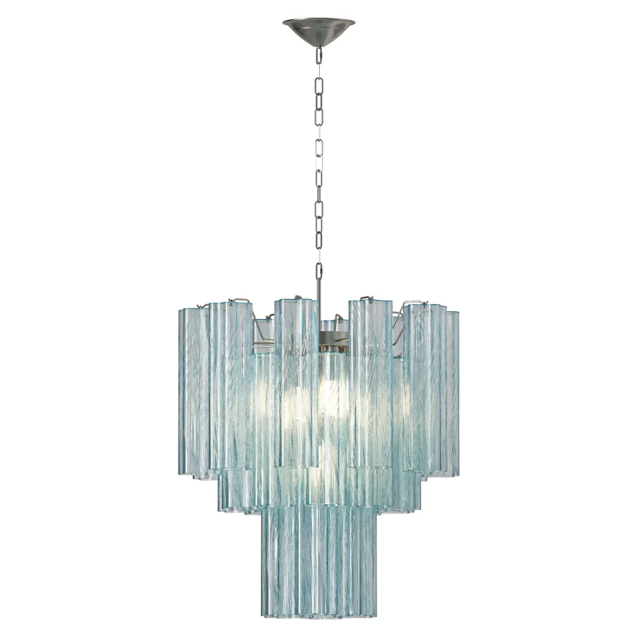 Azzura Glass Chandelier blue Image 2
