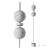 Maytoni Double Moon Black Glass LED Floor Lamp - Thumbnail 2