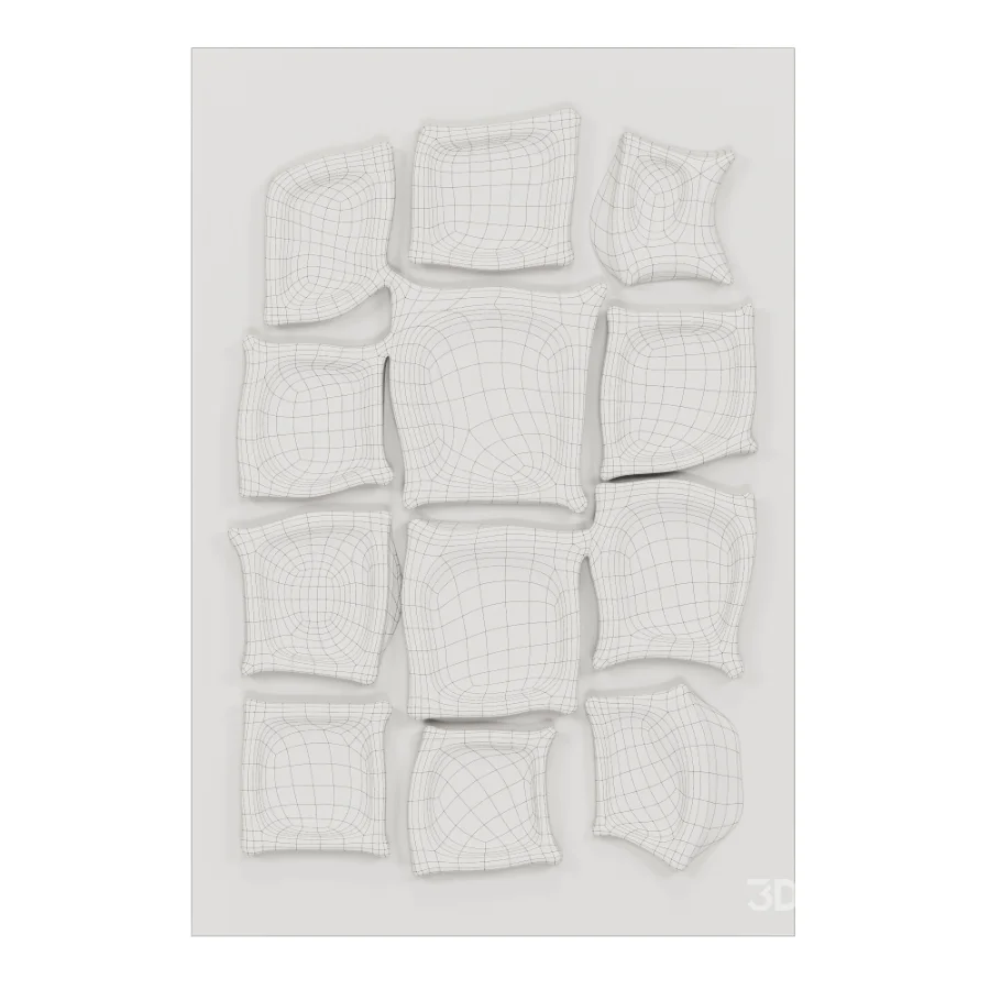 Abstract Chrome Wall Decor 01 Image 3