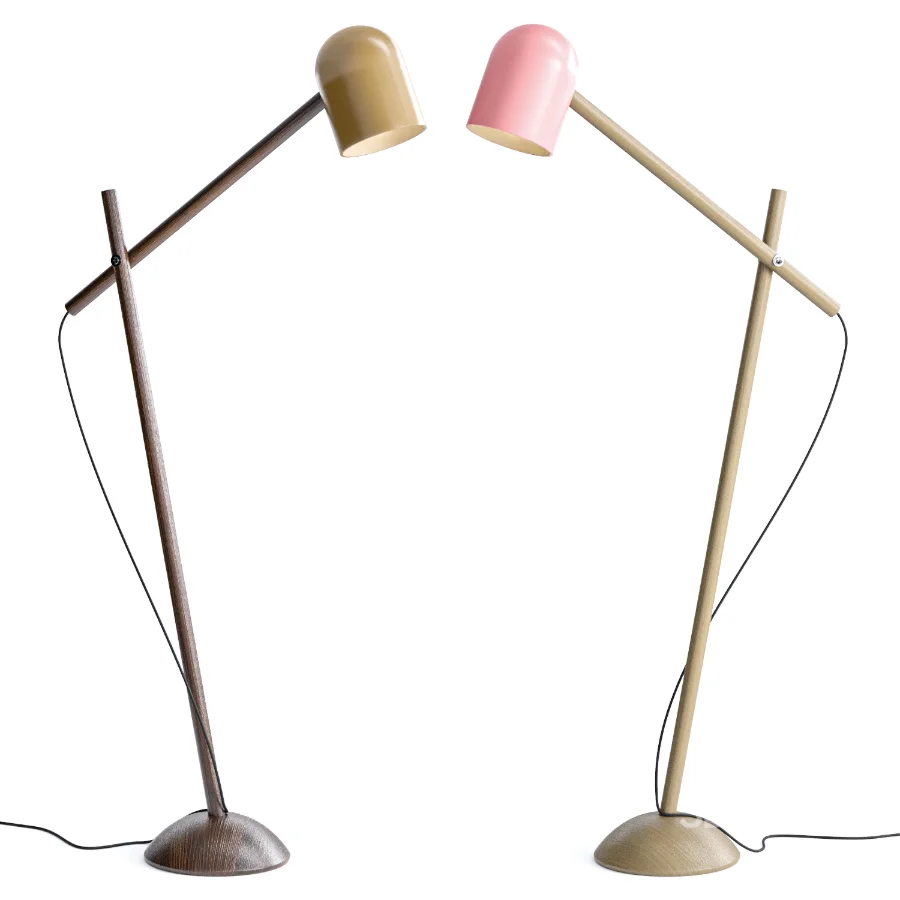 Led Steel Floor Lamp Image 1