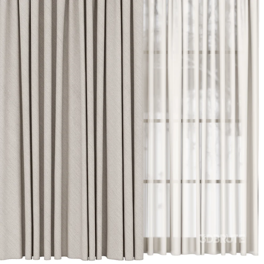 Silk and Cotton Curtain Set 117 Image 3