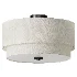 Amia Linen Semi Flush Mount - Thumbnail 2