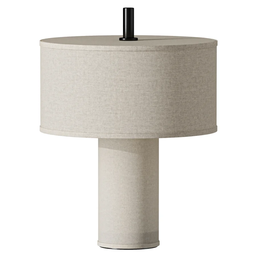 Margin Portable Table Lamp Beige Canvas Image 2