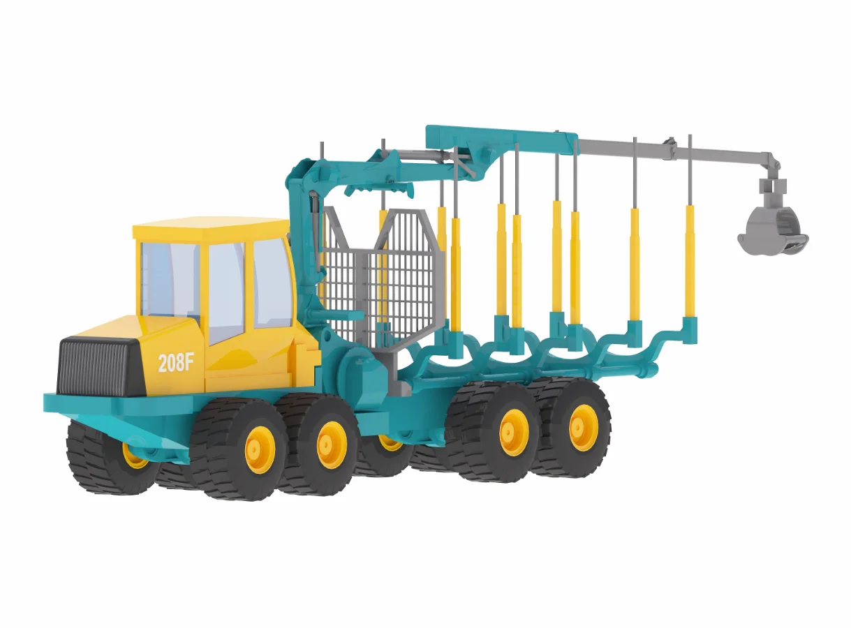 Harvester Forestry 208F+Crane Image 3