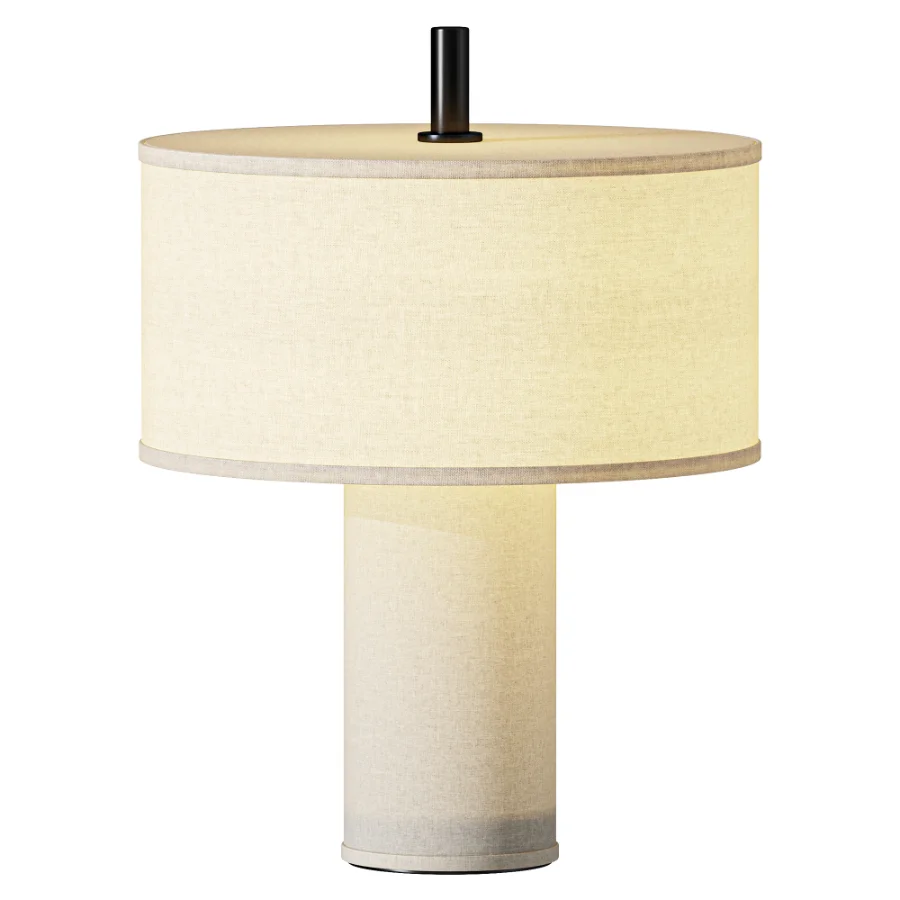 Margin Portable Table Lamp Beige Canvas Image 1