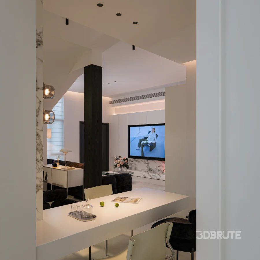 Modern living room dining room Image 7
