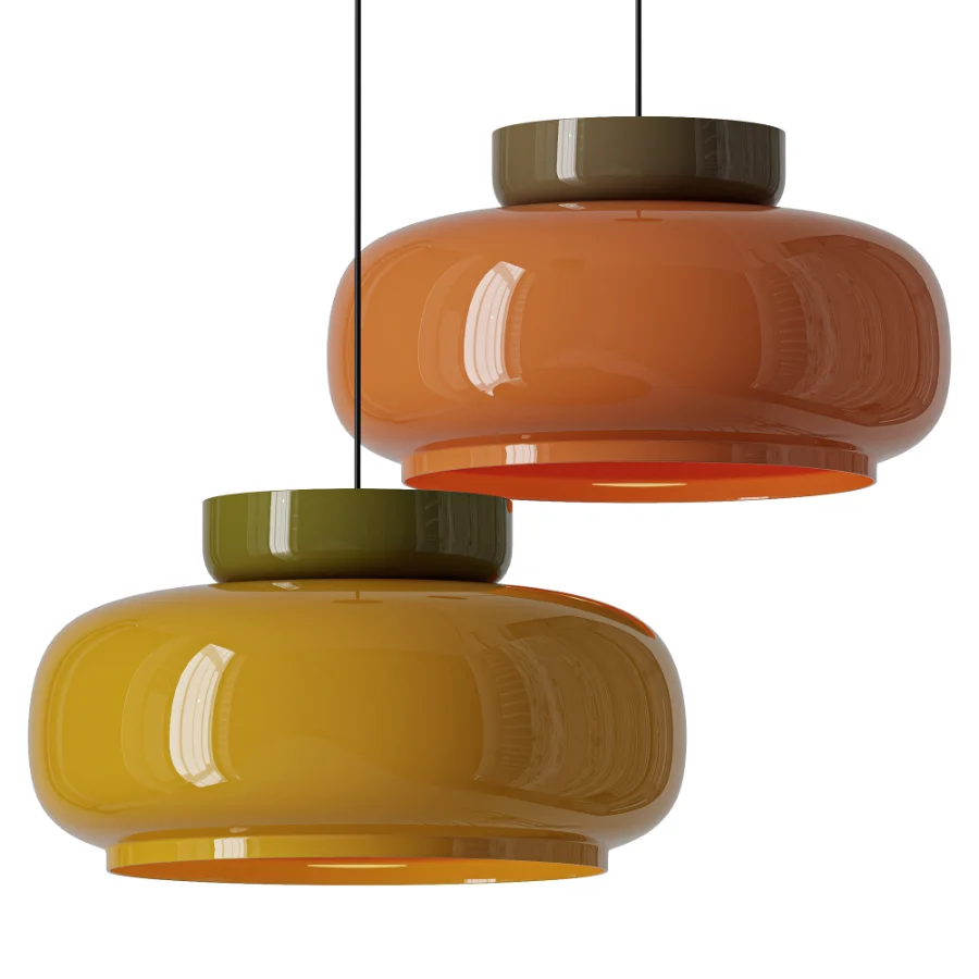 Jenkins Contemporary Disc Glass Pendant Light Image 1