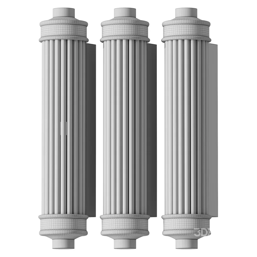 Belae Modern Sleek Cylindrical Glass Wall Sconce Image 3