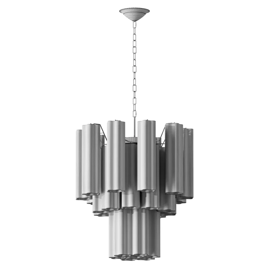 Azzura Glass Chandelier white Image 4