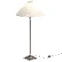 Francesca Matt Black Table Lamp with Linen Shade - Thumbnail 1