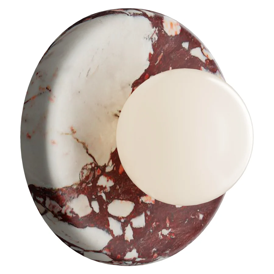 Orli Red Marble Sconce Image 1