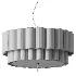 Stewart Modern Scalloped Linen Pendant Light - Thumbnail 4