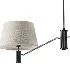 Black Fabric Double Ceiling Lamp - Thumbnail 4