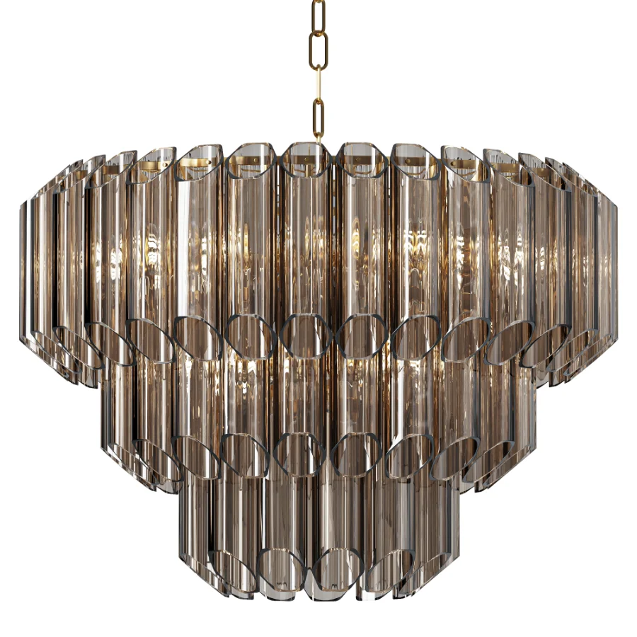 Aurum Cascade Glass Chandelier Image 1