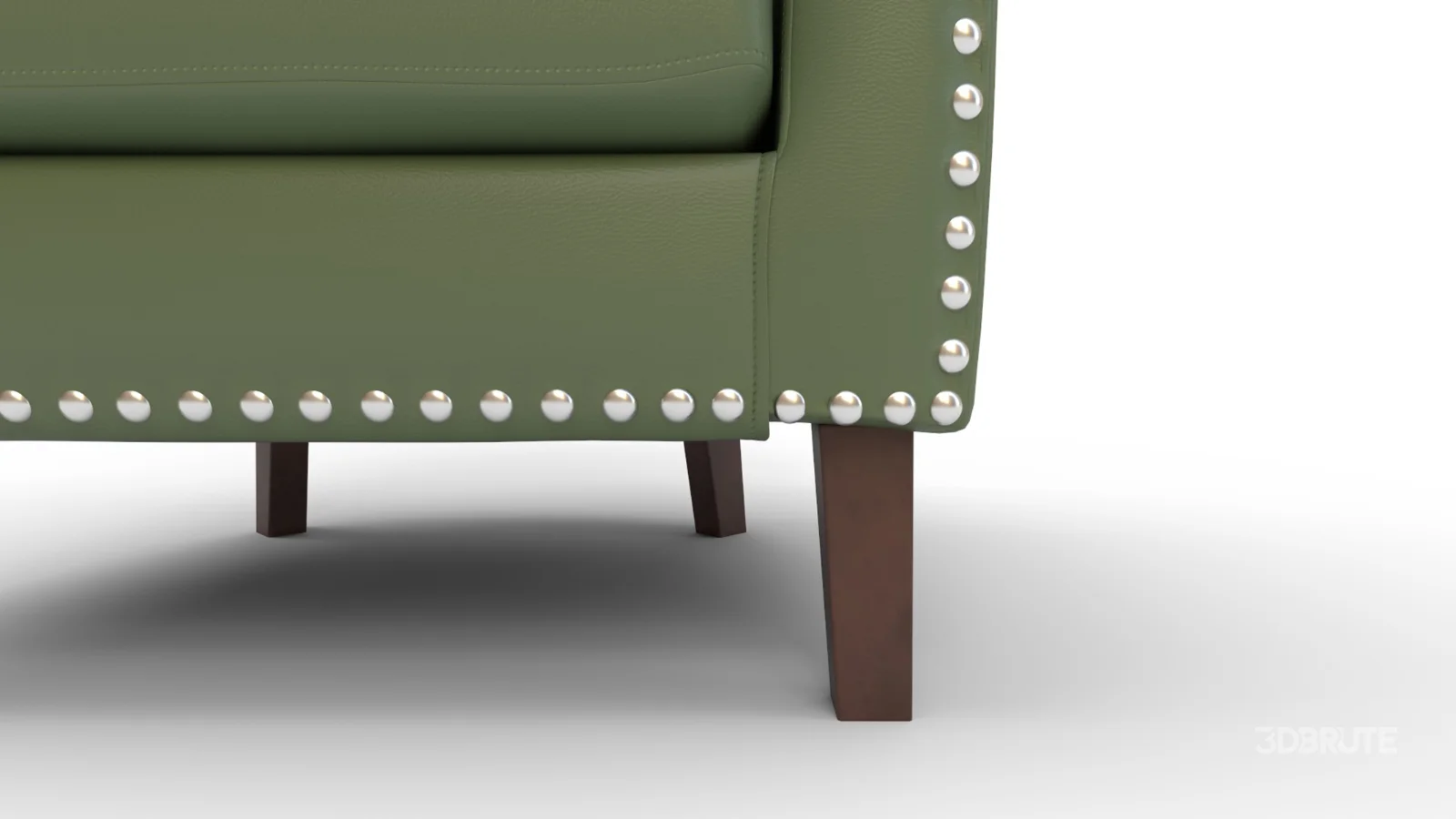 Leather Barrel Accent Chair Image 7
