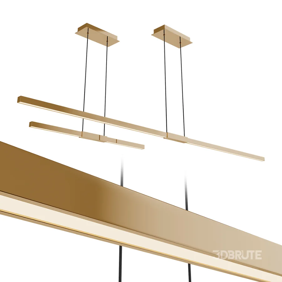 Tie Stix Metal Center Feed Suspension Light Image 6