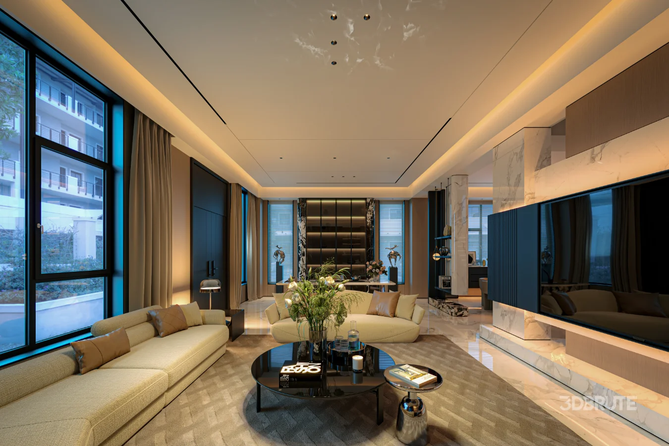 Modern living room dining room Image 2