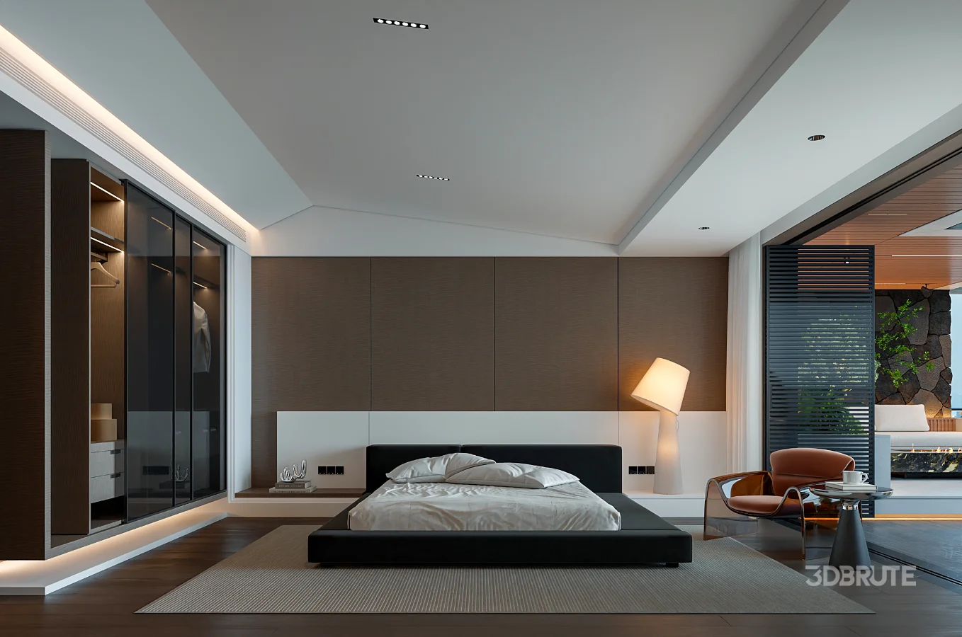 Open‑view balcony bedroom Image 5