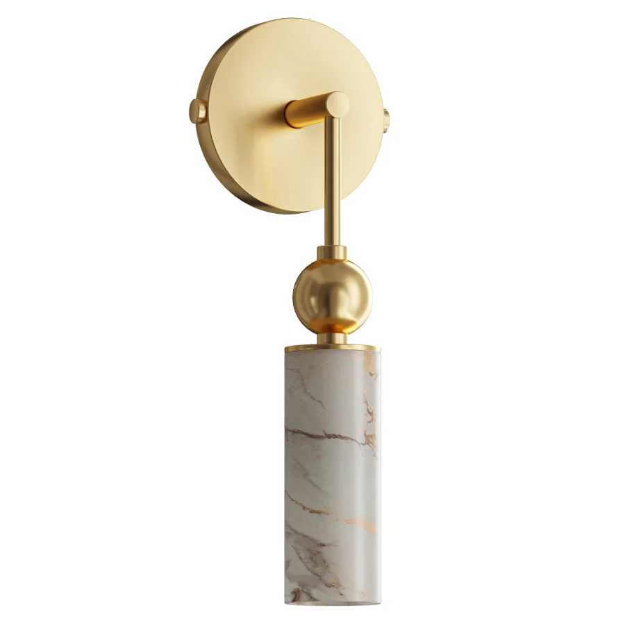 Harlin Alabaster Wall Lamp 1 heads Image 2
