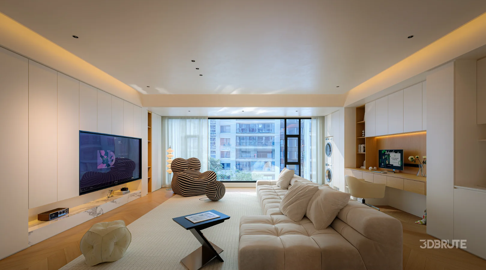 Modern living room dining room Image 2