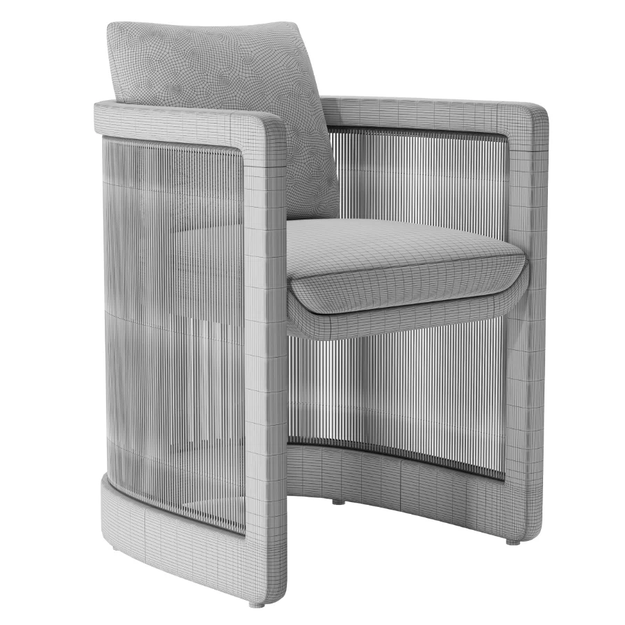 RH Brera Teak Dining Armchair Image 6