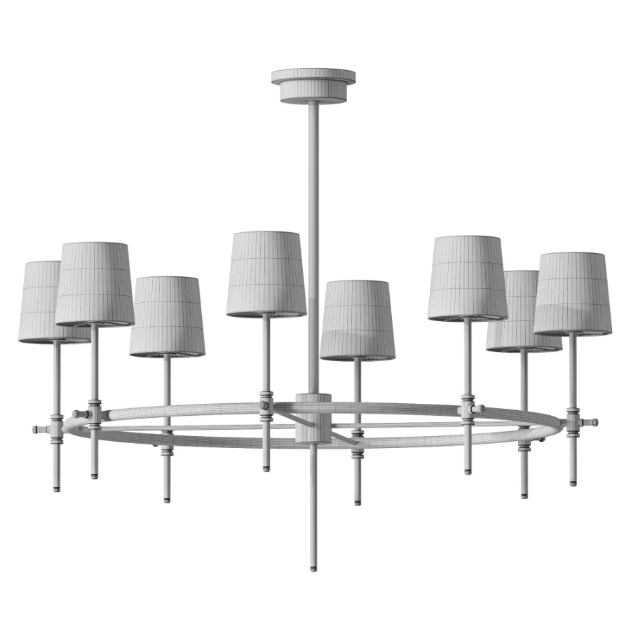 Sinue Brass and Gold Round Chandelier Image 3
