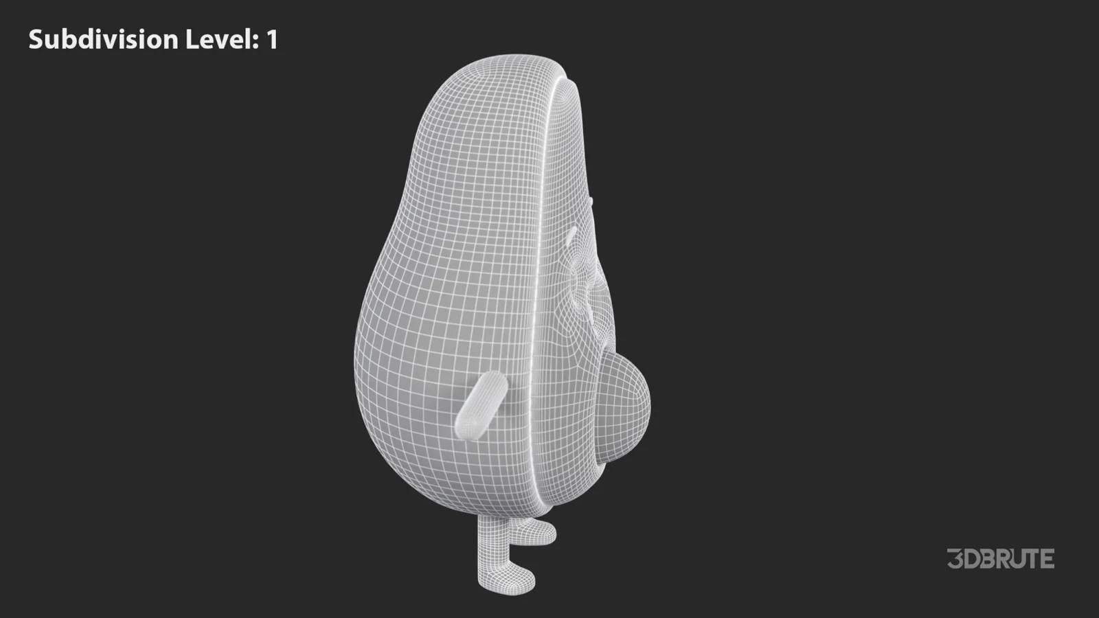 Avocado Cartoon 3D Character Image 11