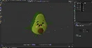 Avocado Cartoon 3D Character - Thumbnail 17