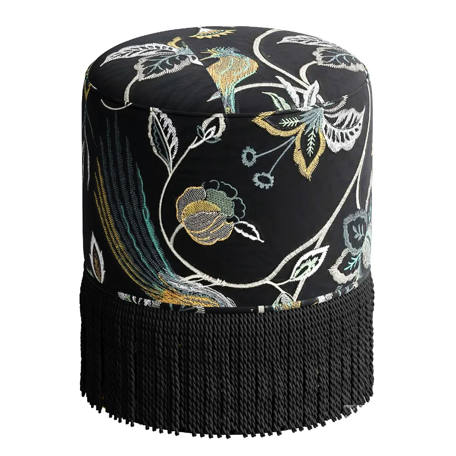 Astrid Fringe Stool Image 3