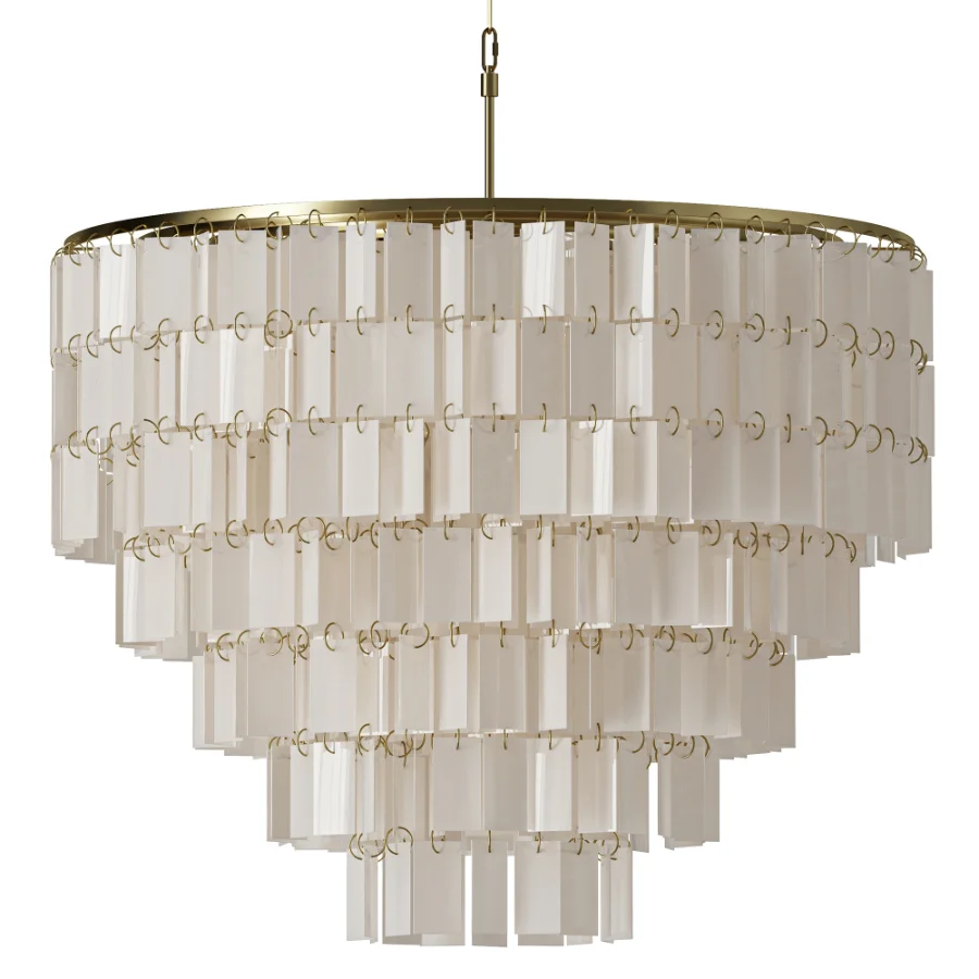 ALOADecor Capiz Shell Farmhouse Chandelier Image 4