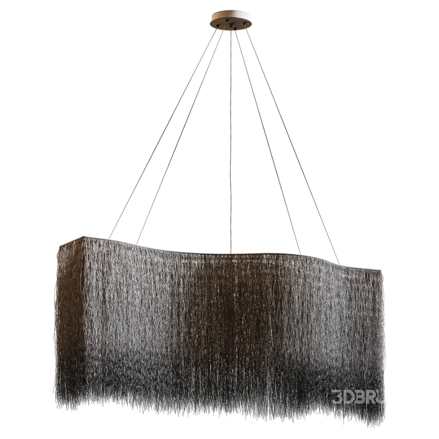 Organic Buriti Fiber Pendant Light Image 7