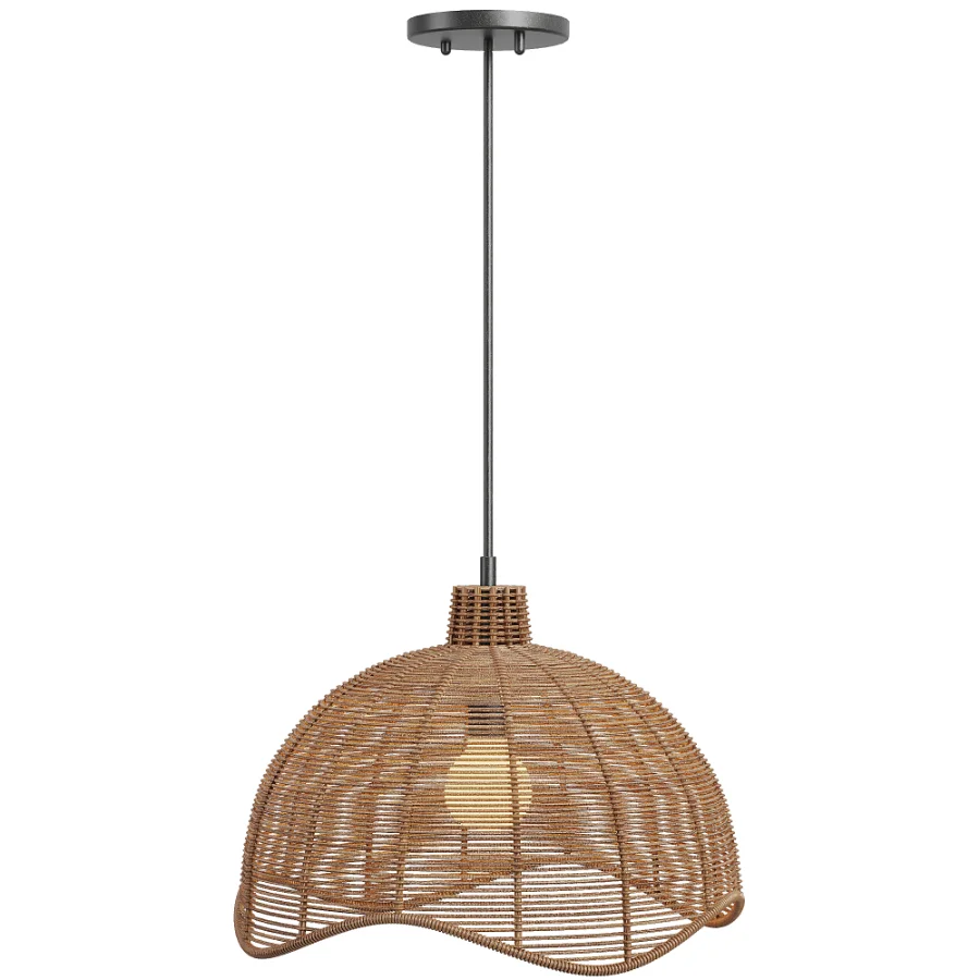 Farmhouse Rope Pendant Light Image 3