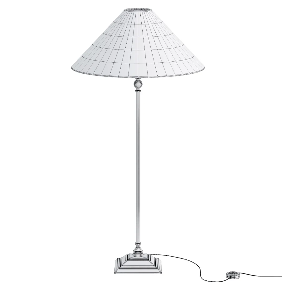 Francesca Matt Black Table Lamp with Linen Shade Image 3
