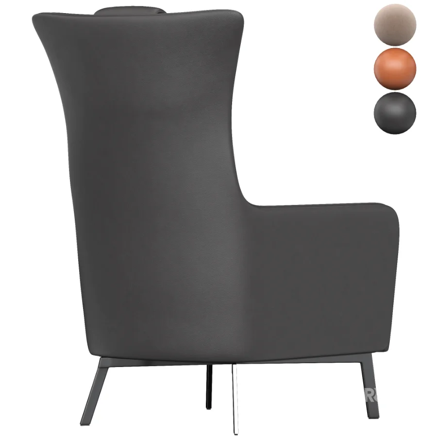 Genuine leather accent lou Image 1