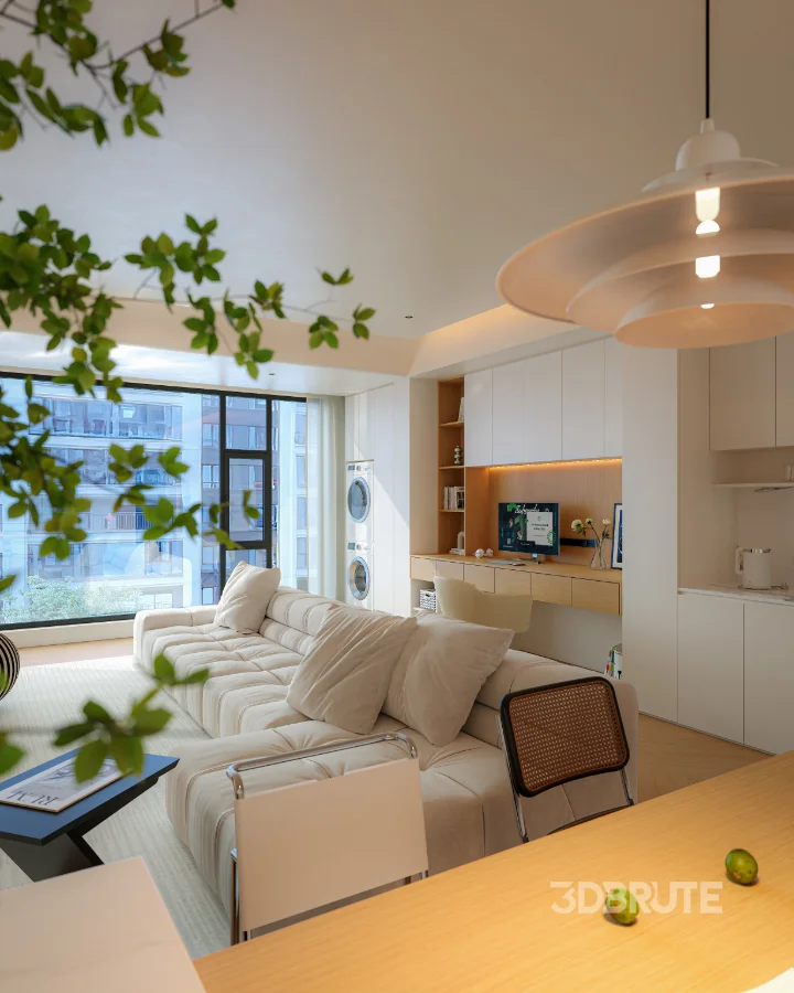 Modern living room dining room Image 7