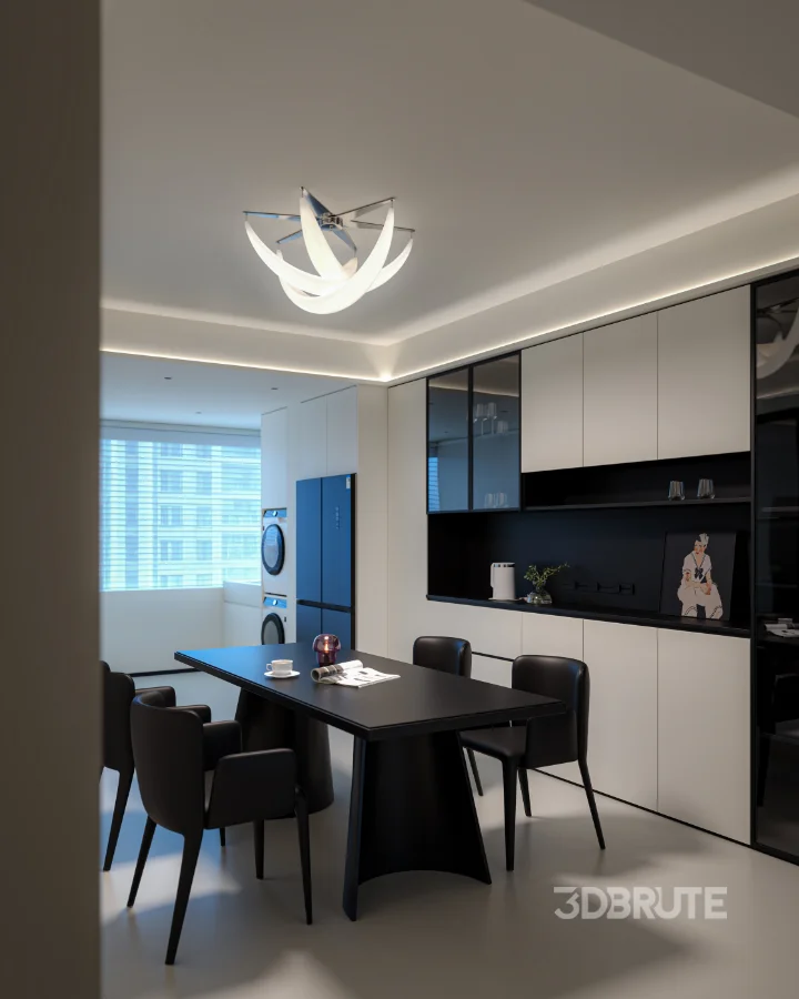 Modern living room dining room Image 11
