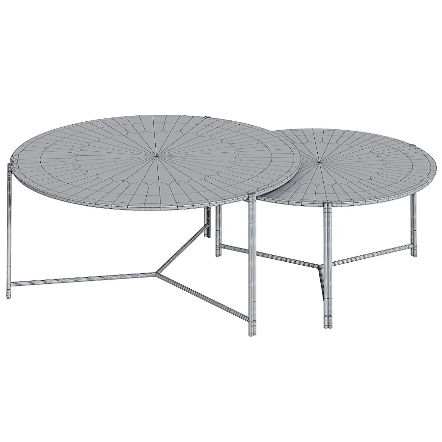 Trio Coffee Table in Ebony Oak Image 1