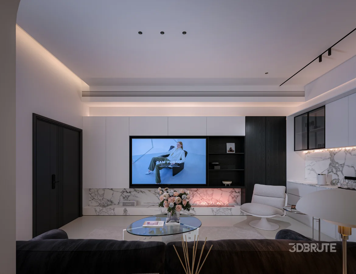 Modern living room dining room Image 3