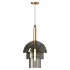 Modern cognac multi layer glass shade pendant light - Thumbnail 2