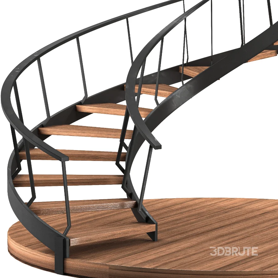 Wooden Spiral Staircase Image 5