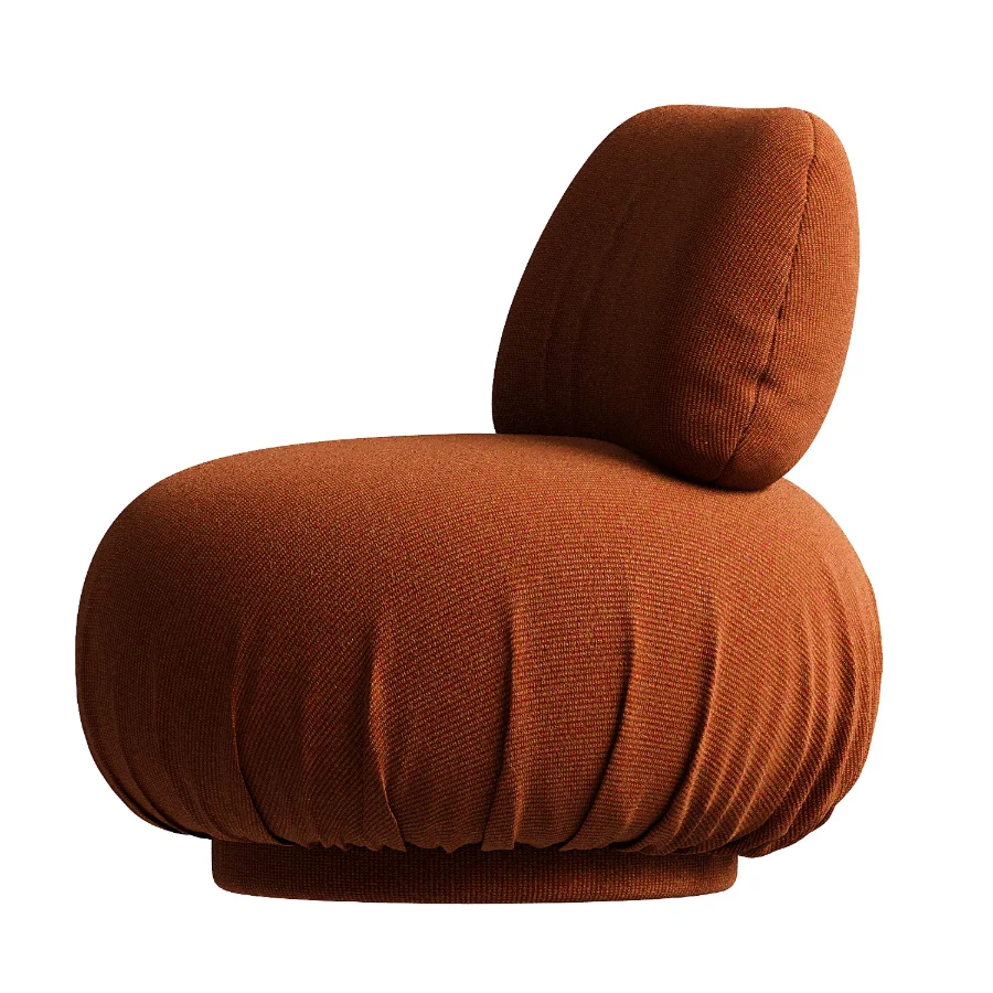 1970s Burnt Orange Lounge Chair Image 1