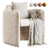 Performance Fabric Dining Armchair - Thumbnail 1
