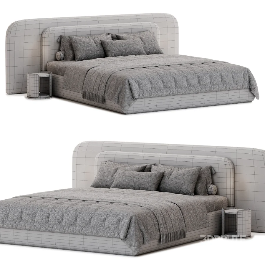 Modern Double Bed 05 Image 4