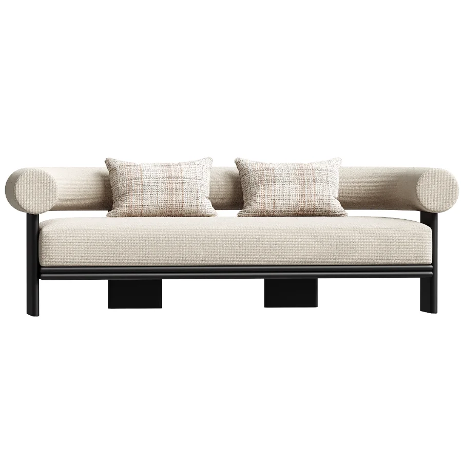 Collins Aluminum 2 Seat Sofa Image 2