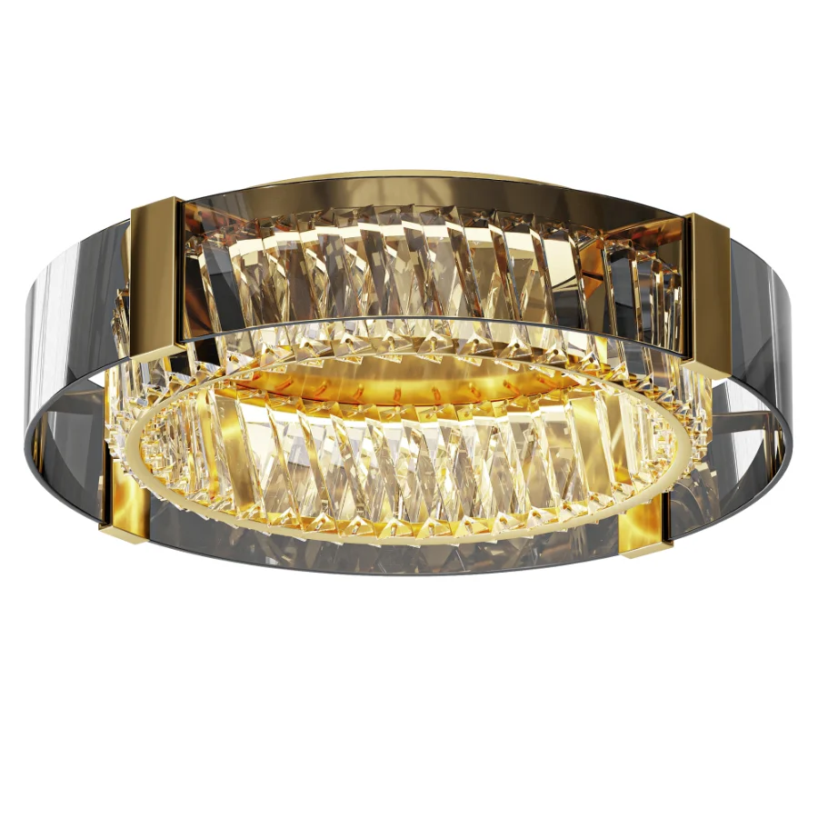 Mayfield Modern Dome Crystal Ceiling Light Image 2